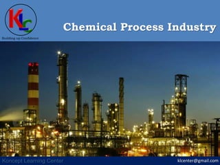 klcenter@gmail.com
Building up Confidence
Koncept Learning Center
Chemical Process Industry
 