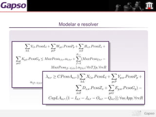 Modelar e resolver
 