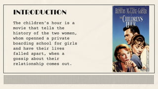 Hays code and The Children's hour: LGBT Representation | PPT