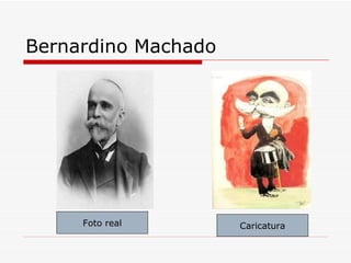 Bernardino Machado Foto real Caricatura 