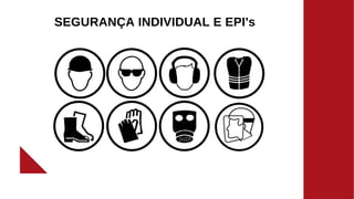SEGURANÇA INDIVIDUAL E EPI's
 