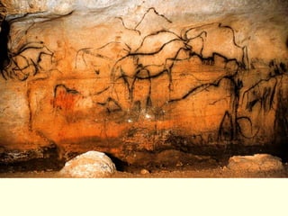 Grande Friso negro com vários animais – Caverna de Pech Merle, França
 