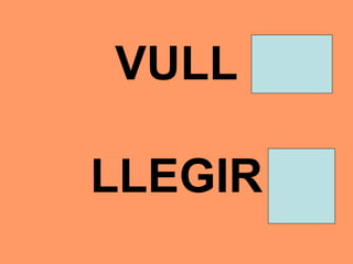 VULL LLEGIR 