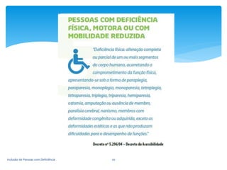 Inclusão de Pessoas com Deficiência 20
 