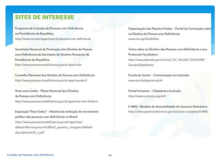 Inclusão de Pessoas com Deficiência 43
 