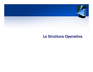 La Struttura OperativaLa Struttura Operativa
 