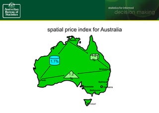 Adelaide
Melbourne
Sydney
Brisbane
Perth
Darwin
Hobart
Canberra
spatial price index for Australia
1.2
%
1.2
%
1.1%
 