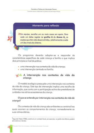 Conceitos e Práticas em Intervenção Precoce