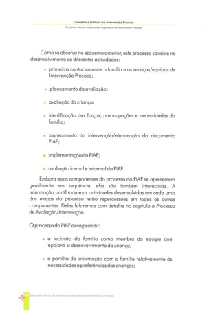 Conceitos e Práticas em Intervenção Precoce