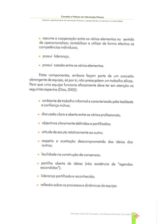 Conceitos e Práticas em Intervenção Precoce