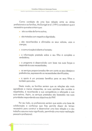 Conceitos e Práticas em Intervenção Precoce