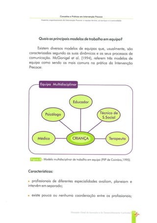 Conceitos e Práticas em Intervenção Precoce