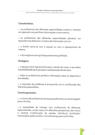 Conceitos e Práticas em Intervenção Precoce