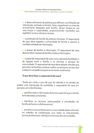 Conceitos e Práticas em Intervenção Precoce