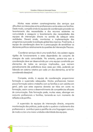 Conceitos e Práticas em Intervenção Precoce