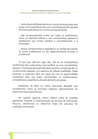 Conceitos e Práticas em Intervenção Precoce