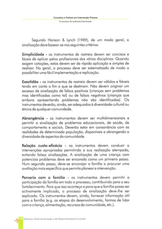 Conceitos e Práticas em Intervenção Precoce