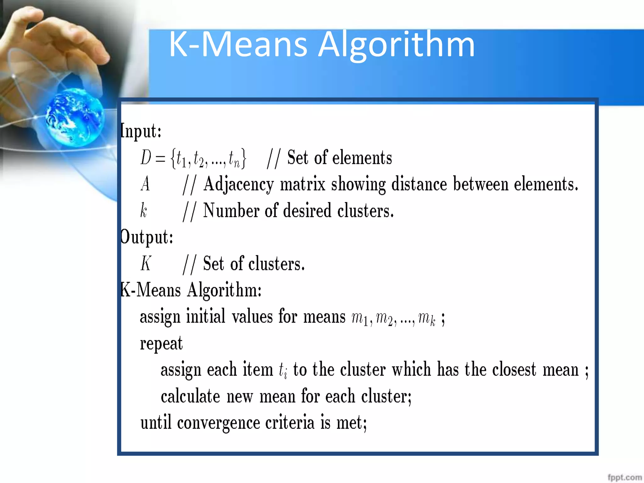 K-Means Algorithm
 