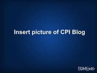 Insert picture of CPI Blog 