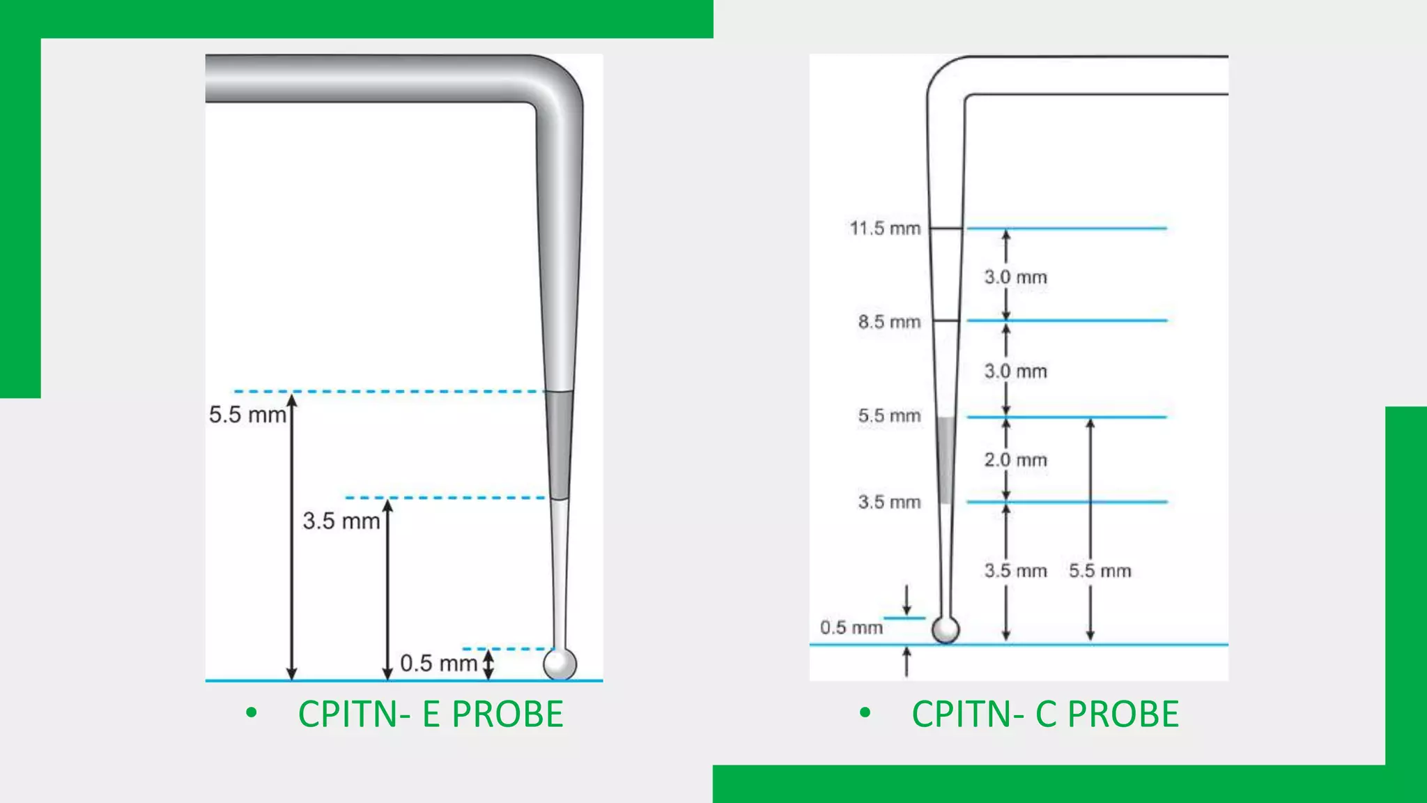 • CPITN- C PROBE
• CPITN- E PROBE
 