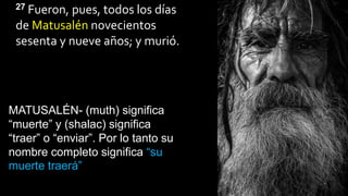 Estudio biblico de genesis capitulo 5