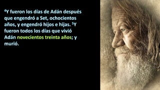 Estudio biblico de genesis capitulo 5