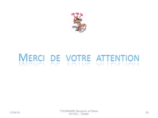 17/04/16
TOURNAIRE Benjamin et Eliane
FETGO – CNAM
29
 