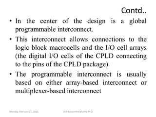 CPLD & FPGA Architectures and applictionsplications.pptx