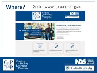 Welcome!
Where? Go to: www.cplp.nds.org.au
 