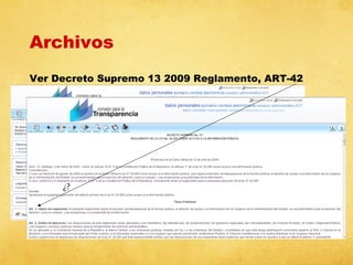 Archivos
Ver Decreto Supremo 13 2009 Reglamento, ART-42

¿?

 