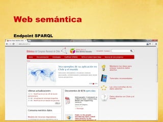 Web semántica
Endpoint SPARQL

 