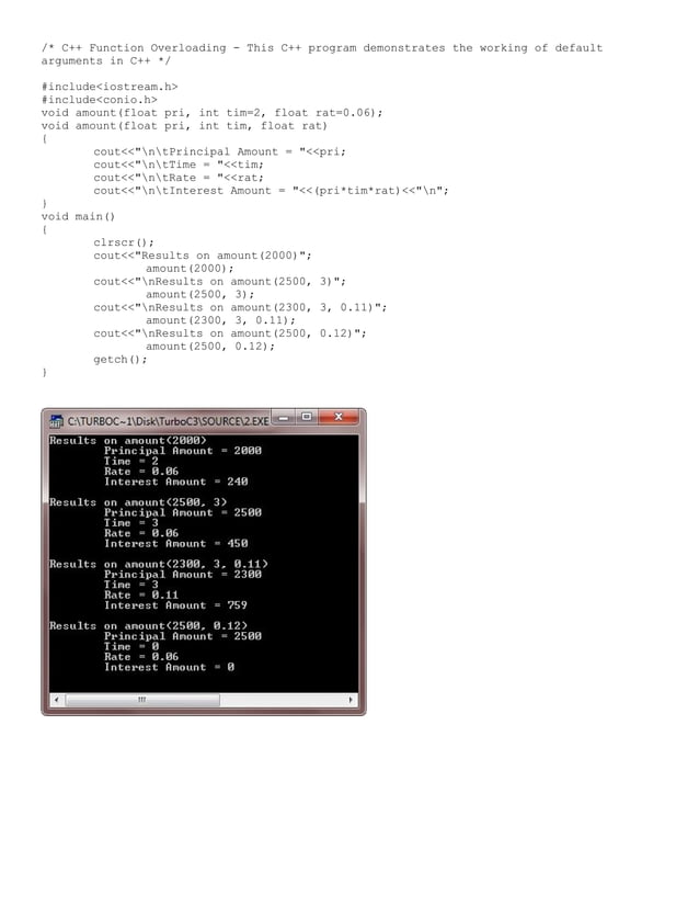 programming in C++ report