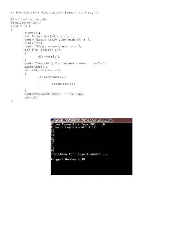 programming in C++ report