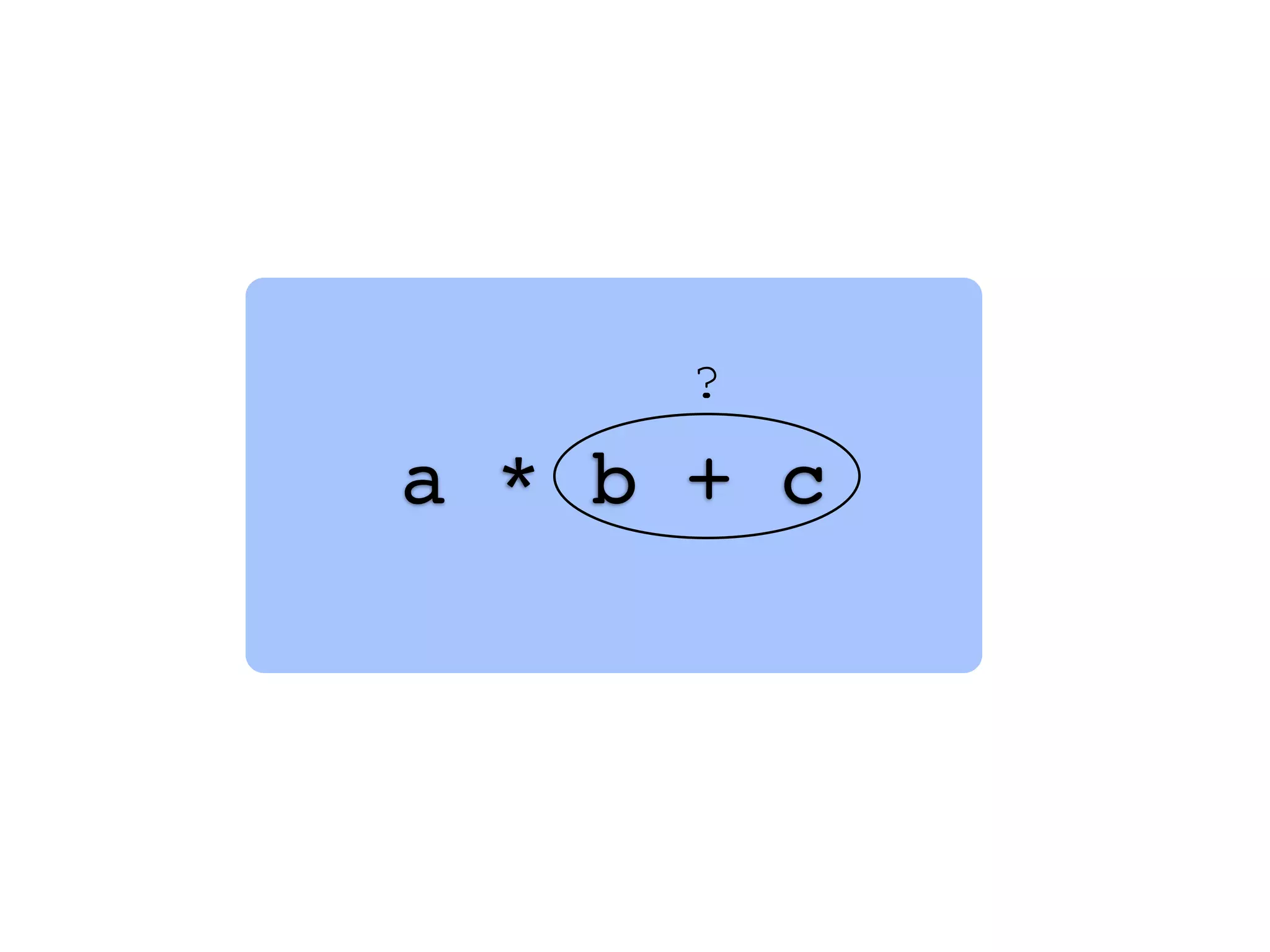 a * b + c
?
 