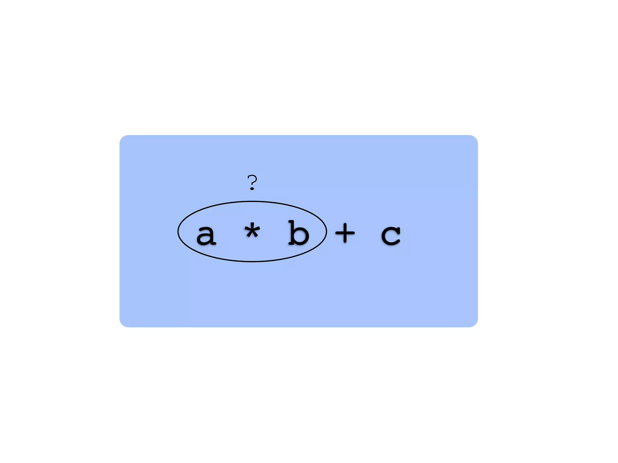 a * b + c
?
 