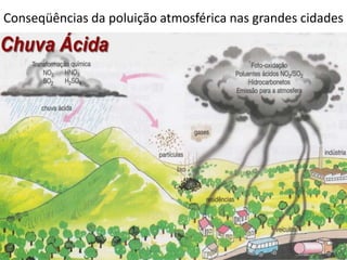 Conseqüências da poluição atmosférica nas grandes cidades
 