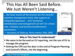 Technical Performance Measures | PDF