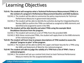 Technical Performance Measures | PDF