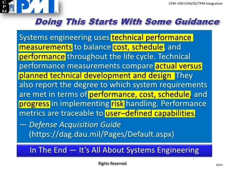 Technical Performance Measures