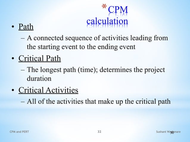 Cpm and pert | PPT