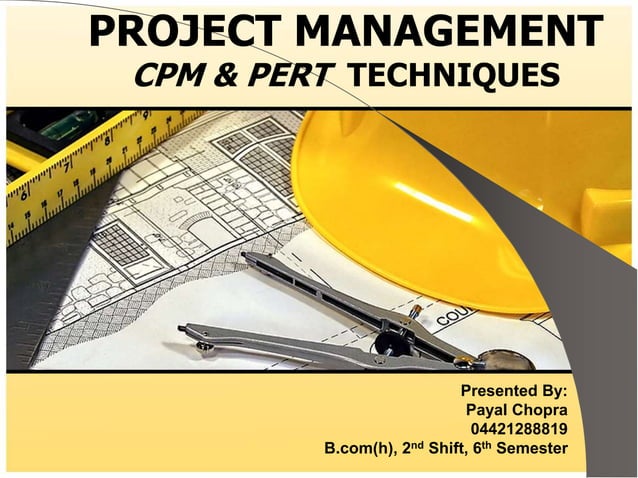CPM and PERT Presentation.ppt