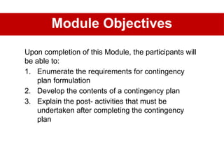 Contingency Planning Module 3, Part 3 - Process.pptx