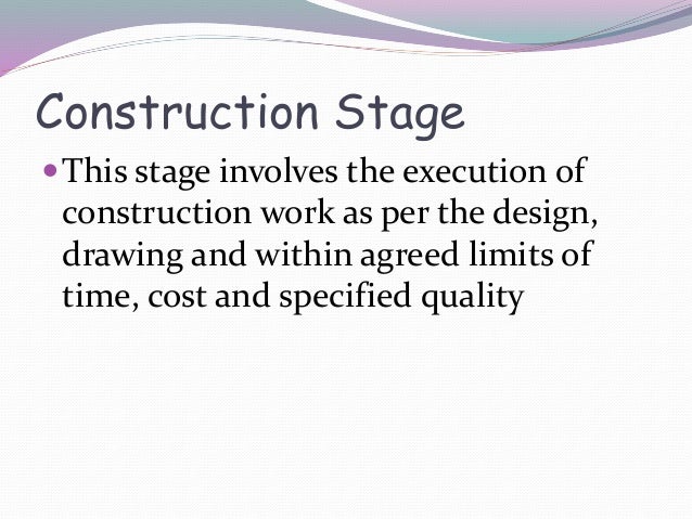 design stage in construction