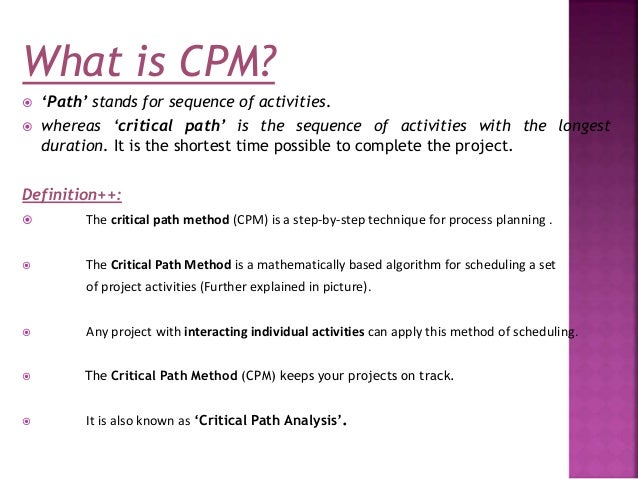Types Of Critical Path Method - Printable Online