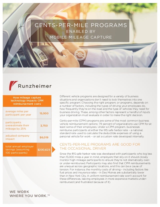 Business Vehicle Program Cent Per Mile