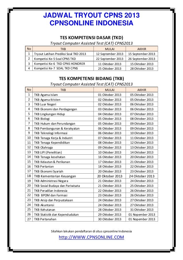 Cpns bin 2013