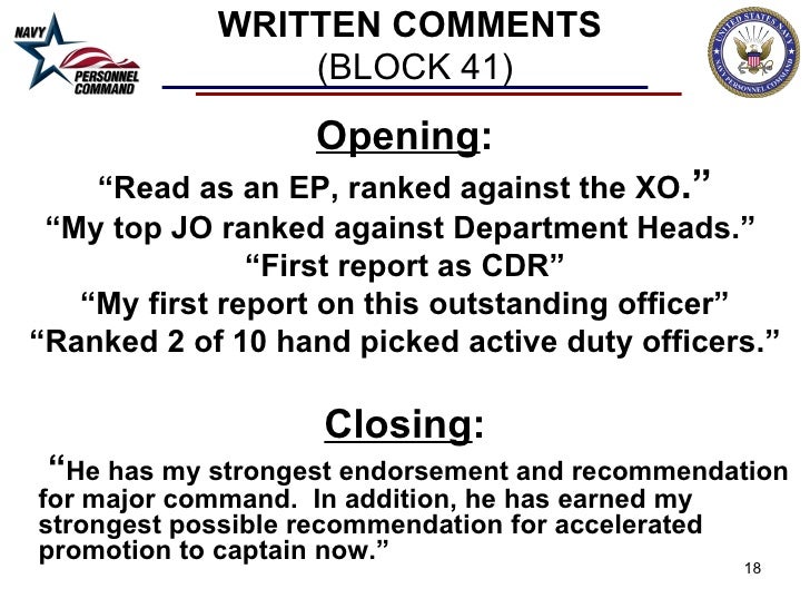 Navy Evals Examples / Letter Of Extension