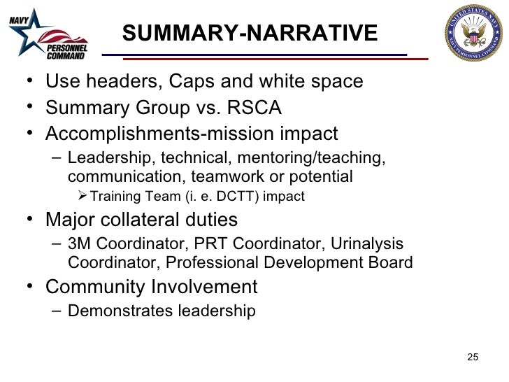 Cpo fitrep observations