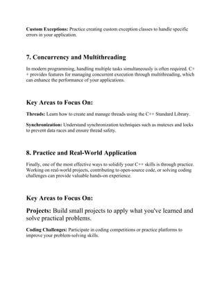 C++ Pogramming Language Course.docx Under | PDF