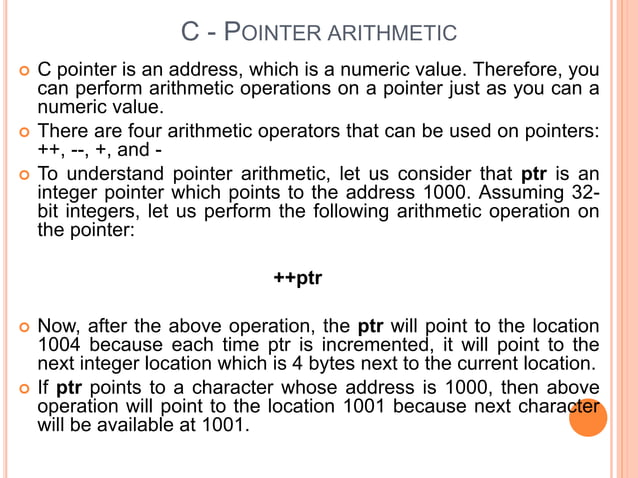 C pointer | PPT